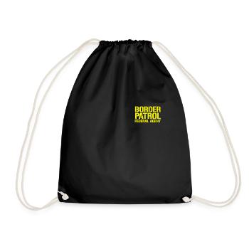 Border Patrol Federal Agent Halloween Kost�m - Turnbeutel - Schwarz - Vorne