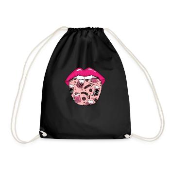 Craft Beer Craft Beer Tongue - Drawstring Bag - black - Front