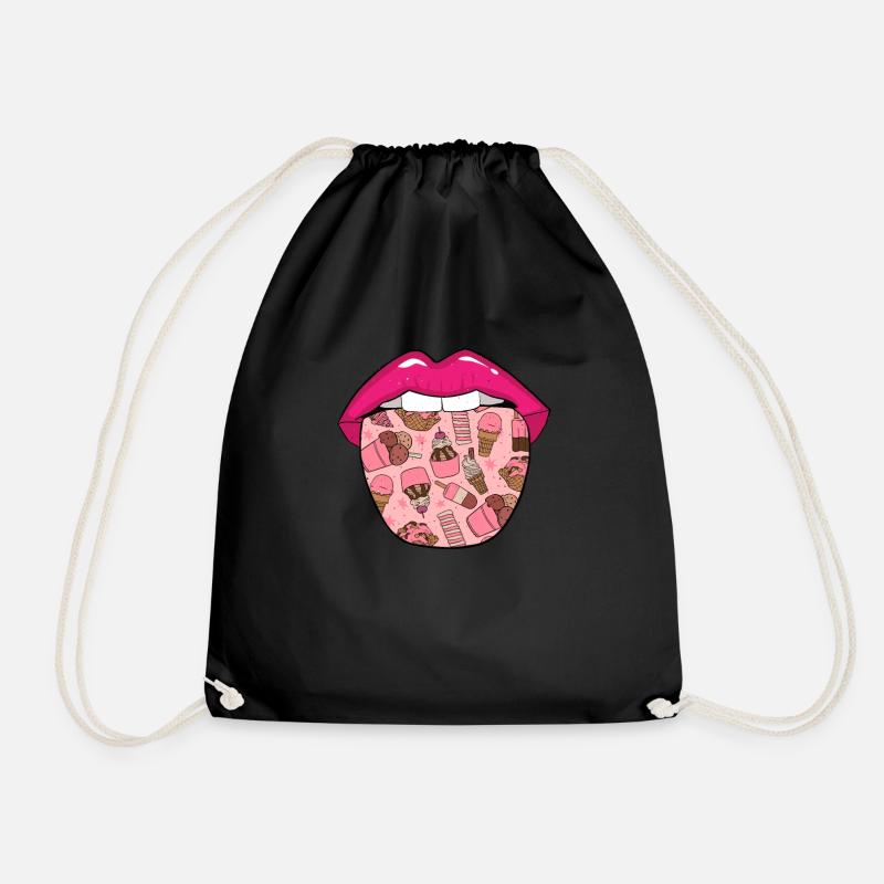 Langue de crème glacée - Sac de sport léger - noir