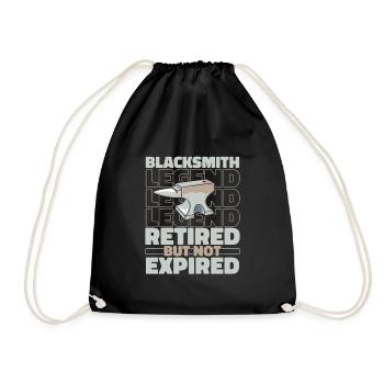 Forgeron à la retraite - Sac de sport léger - noir - Devant
