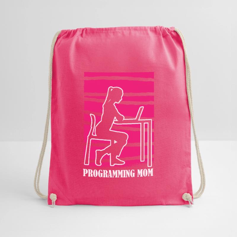 Developer Coder Programmer Mama Drawstring Bag