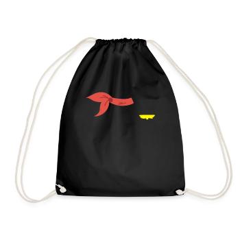 Stewardess Kost�m Frauen Halloween StewardessHallo - Turnbeutel - Schwarz - Vorne