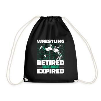 Wrestling Wrestler Im Ruhestand - Turnbeutel - Schwarz - Vorne