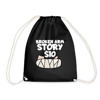Histoire du bras cassé 10 $ Chirurgie du poignet - Sac de sport léger - noir - Devant
