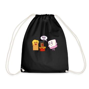 Disons S’mores Marshmallows Camping - Sac de sport léger - noir - Devant