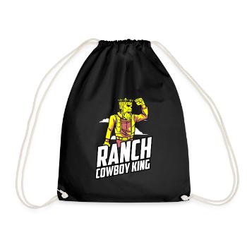 Rodeo Cowboy King - Drawstring Bag - black - Front