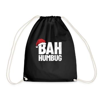 Bah Humbug Anti Holiday Hass Weihnachten Bah Humbu - Turnbeutel - Schwarz - Vorne