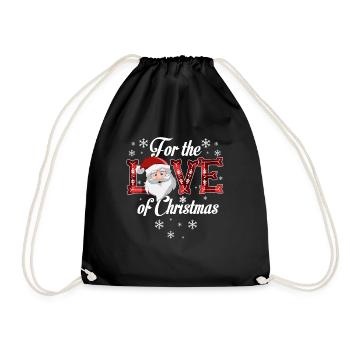 F�r die Liebe zum Weihnachtsfest Weihnachtsfest We - Turnbeutel - Schwarz - Vorne