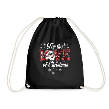 F�r die Liebe zum Weihnachtsfest Weihnachtsfest We - Turnbeutel - Schwarz - Vorne