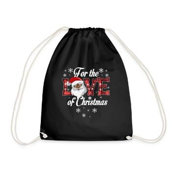 F�r die Liebe zum Weihnachtsfest Weihnachtsfest We - Turnbeutel - Schwarz - Vorne