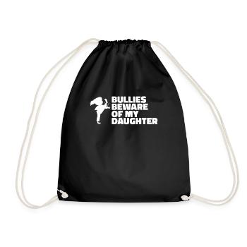 Fille de taekwondo Père de taekwondo - Sac de sport léger - noir - Devant
