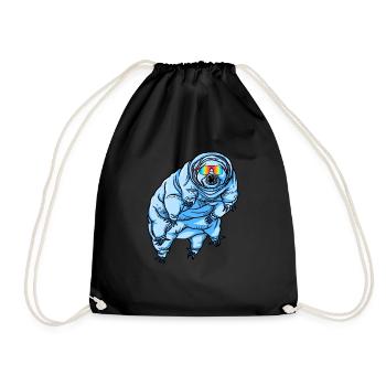 Tarderrade Water Bear Blue Redneck Targradehartes - Turnbeutel - Schwarz - Vorne