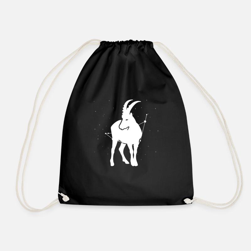 Sternzeichen Steinbock Symbol - Turnbeutel - Schwarz