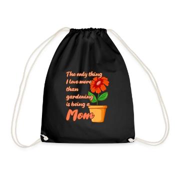 Hobbygärtner Garten Mutter Gärtnerische Mama - Turnbeutel - Schwarz - Vorne