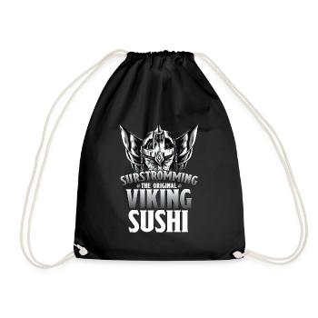 Surstrommierter Viking Sushi Schwedisches Essen - Turnbeutel - Schwarz - Vorne
