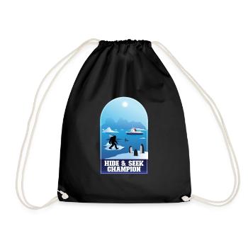 Verstecken Sie den Champion Bigfoot Antarctica Big - Turnbeutel - Schwarz - Vorne