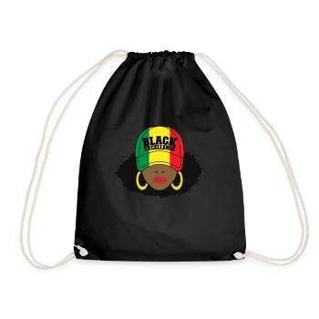 Black Excellence Black Afro Frauen Exzellenz - Turnbeutel - Schwarz - Vorne