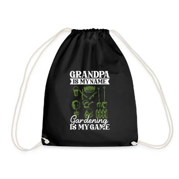 Hobby Gardener Jardin Grand-père Jardinage Grand-père - Sac de sport léger - noir - Devant