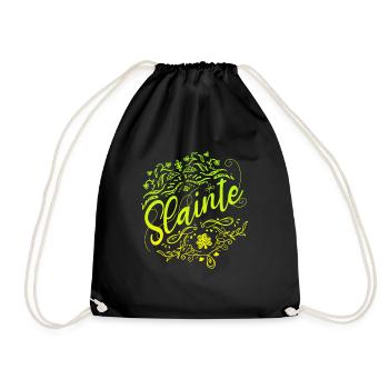 Slainte St. Paddy's Day Salute St. Patrick's Day - Turnbeutel - Schwarz - Vorne