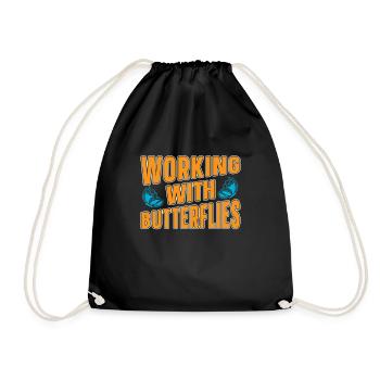 Hobby Gardener Garden Funny - Drawstring Bag - black - Front