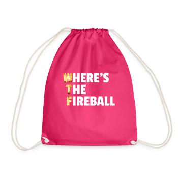 WTF Wo ist der Feuerball? - Turnbeutel - Fuchsia - Vorne