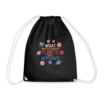 Music Teacher Music Teacher Funny - Drawstring Bag - black - Front