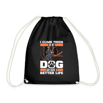 Arboriculteur grimpeur Arboriculteur Chien - Sac de sport léger - noir - Devant