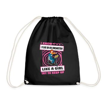 Orchestra Funny - Drawstring Bag - black - Front
