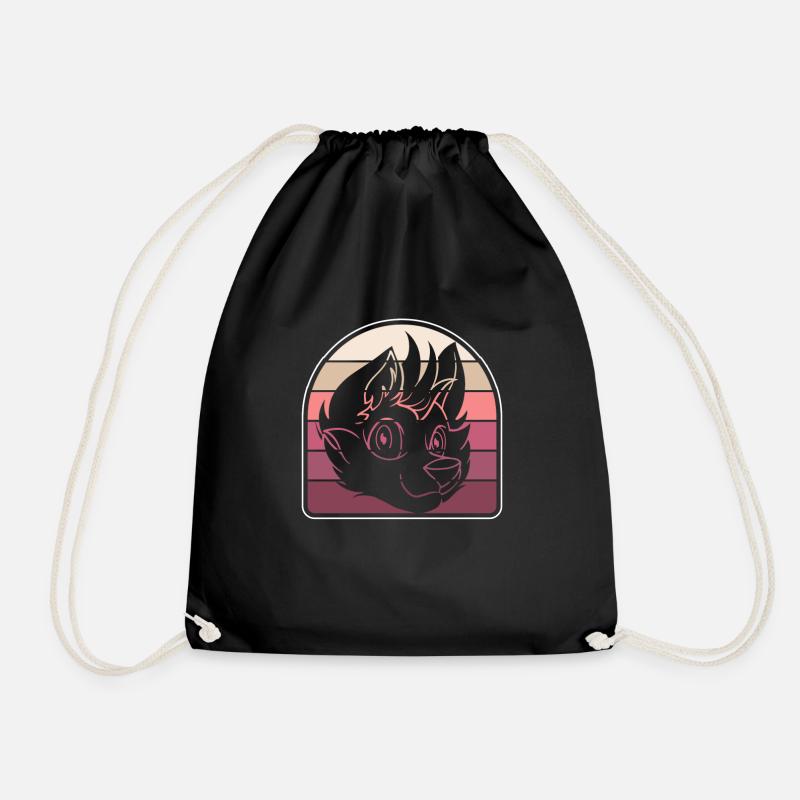 Furry Fandom Fursuits Cool - Turnbeutel - Schwarz