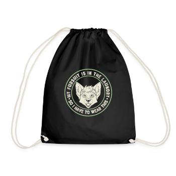Furry Fandom Fursuits Funny - Drawstring Bag - black - Front