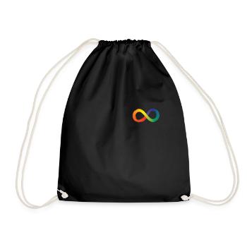 Neurodiversity Infinity Autism AwarenessNeurodiver - Turnbeutel - Schwarz - Vorne