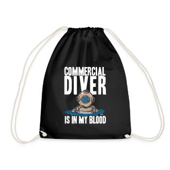 Plongée Plongeur Cool Commercial Diving - Sac de sport léger - noir - Devant