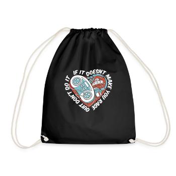 Gamer Gaming Rage - Drawstring Bag - black - Front