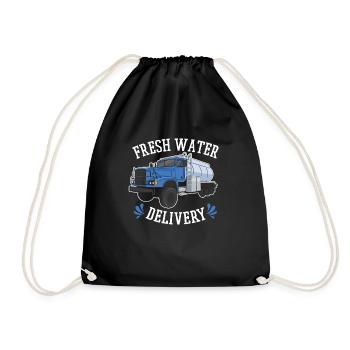 Camionneur Camionneur Camionneur Chauffeur Livraison - Sac de sport léger - noir - Devant