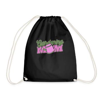 Hobbygärtner Garten Mutter Gärtnerische Mama - Turnbeutel - Schwarz - Vorne