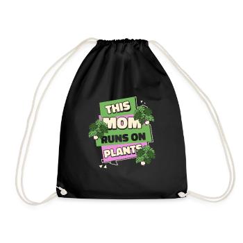 Hobbygärtner Garten Mutter Gärtnerische Mama - Turnbeutel - Schwarz - Vorne