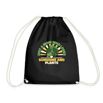 Hobbygärtner Garten Mutter Gärtnerische Mama - Turnbeutel - Schwarz - Vorne