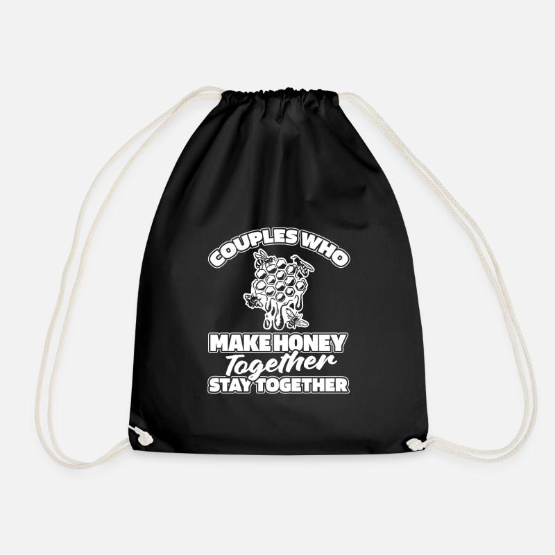 Beekeepers, beekeepers - Drawstring Bag - black