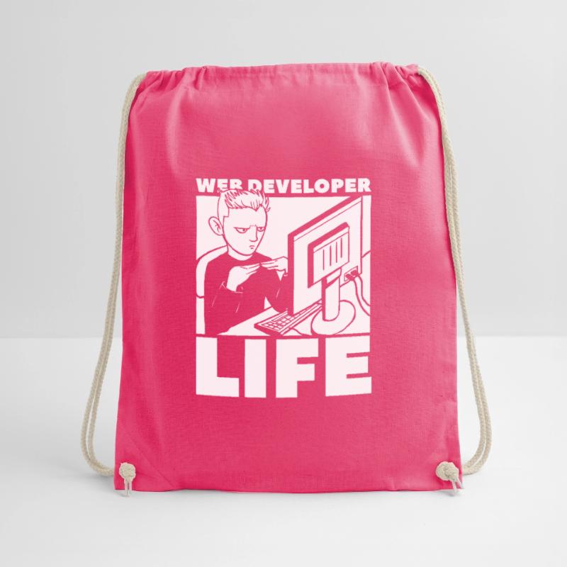 Web Developer Web Developer Life Drawstring Bag