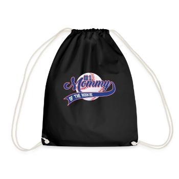 Mama des Rookie 1. Geburtstags Baseballfamilie - Turnbeutel - Schwarz - Vorne