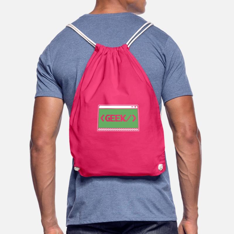 Developer Coder Programmer Geek Drawstring Bag