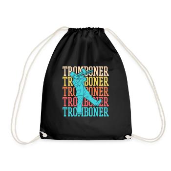 Spielmannszug Trombone drôle - Sac de sport léger - noir - Devant