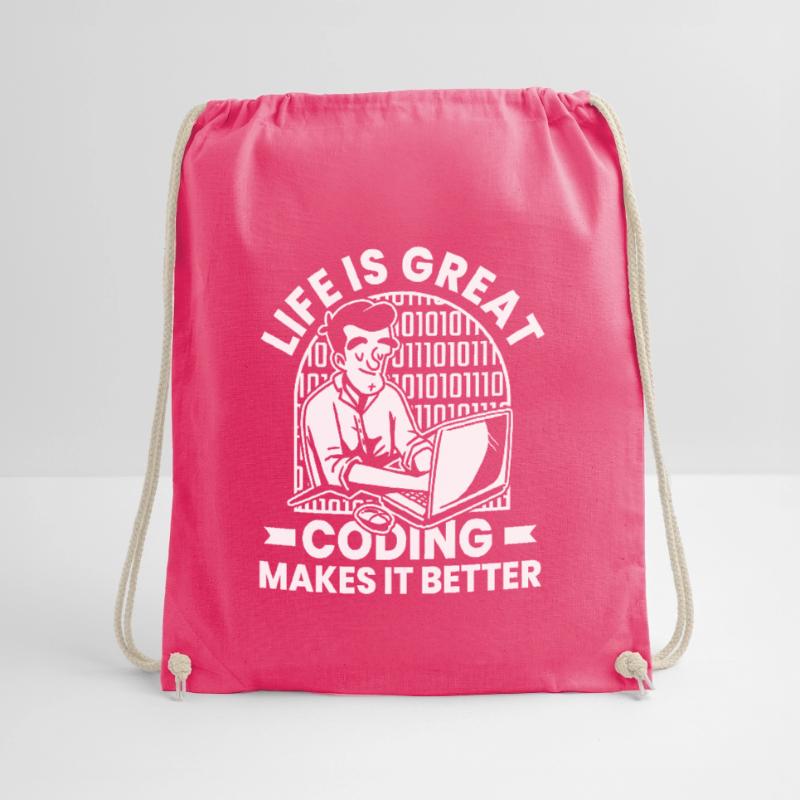 Developer Coder Programmer Humor Drawstring Bag