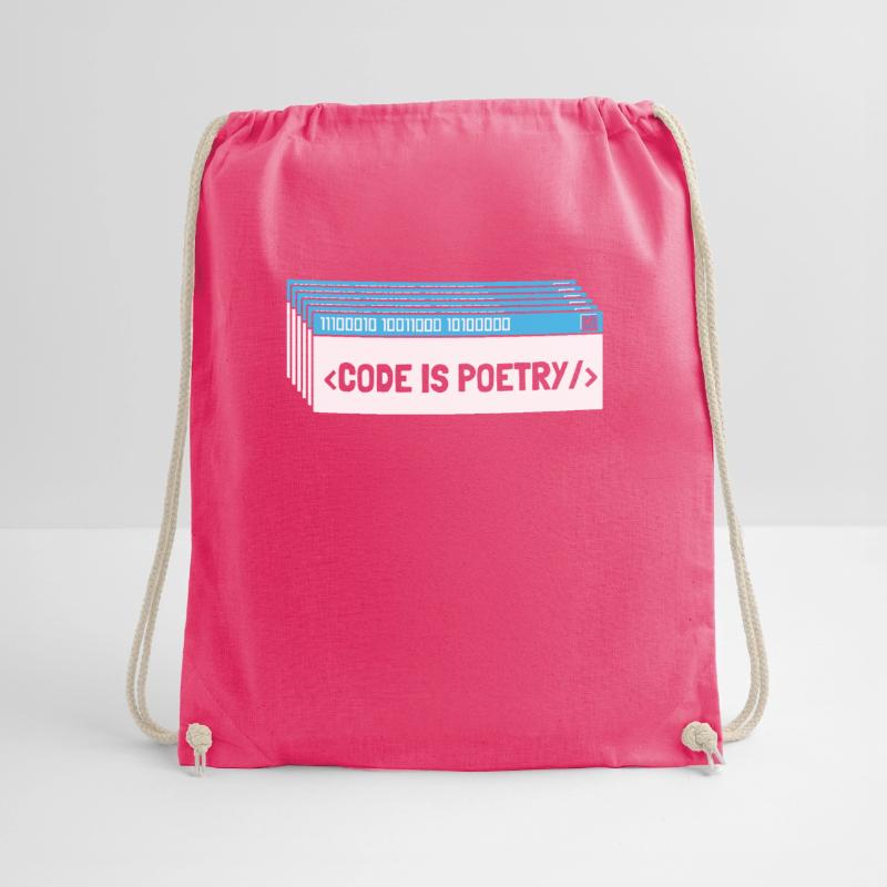 Developer Coder Programmer Poetry Drawstring Bag