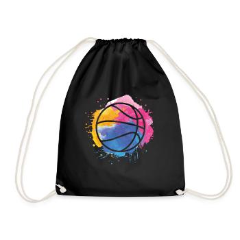 Graffiti Basketball Kunst Basketball Liebes Basket - Turnbeutel - Schwarz - Vorne