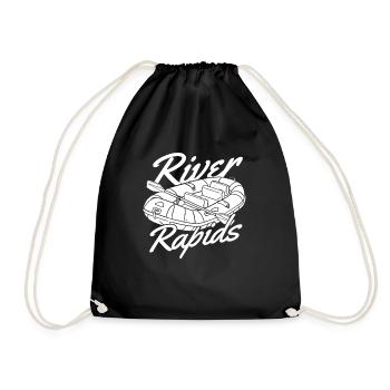 Rafting en eau vive - Sac de sport léger - noir - Devant