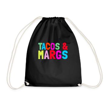 Tacos und Margs lustige Fiesta Margaritas Tacos - Turnbeutel - Schwarz - Vorne