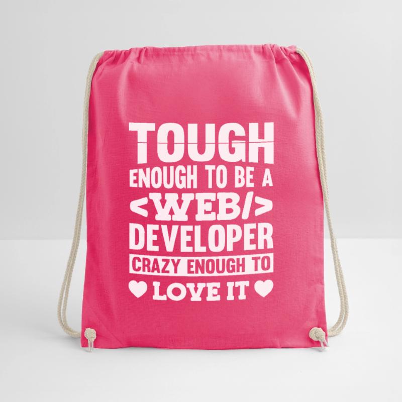 Web Developer Web Developer Drawstring Bag