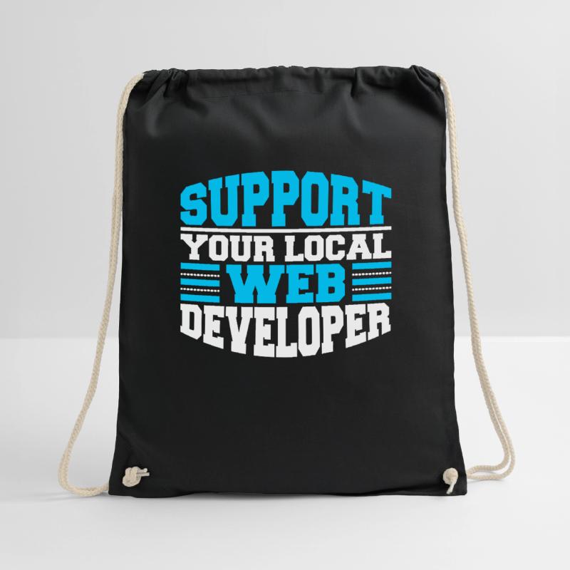 Web Developer Web Developer Support Drawstring Bag