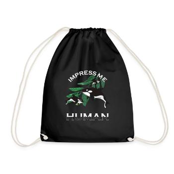 Orca Whale Killer Whale Funny - Drawstring Bag - black - Front